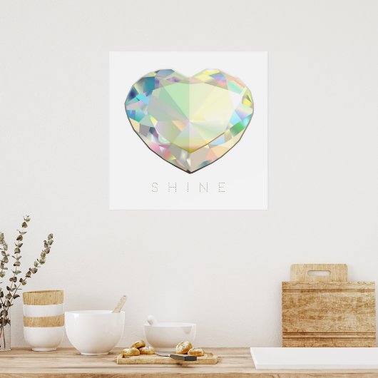 Diamant Heart Inspiration Poster (Küche)