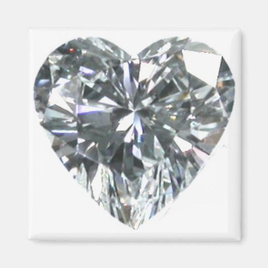 Diamant-Herz-Magnet Magnet (Vorne)