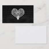 Diamant-Herz Visitenkarte (Vorne/Hinten)