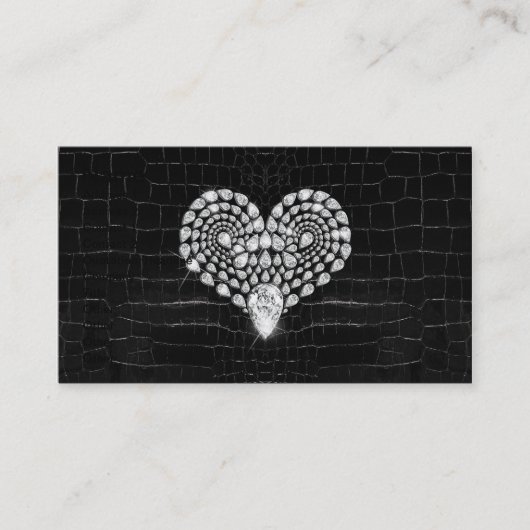 Diamant-Herz Visitenkarte (Vorderseite)