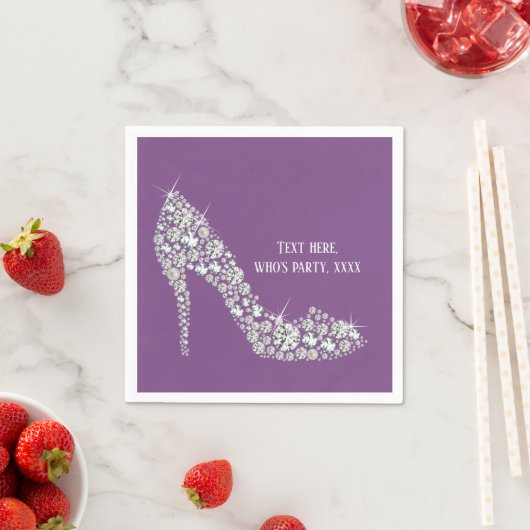 Diamant High Heels Glitzer elegant Serviette (Beispiel)