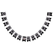 Diamant Hochzeit 60 Jahre Jubiläum Foto schwarz Wimpelkette (Alle)