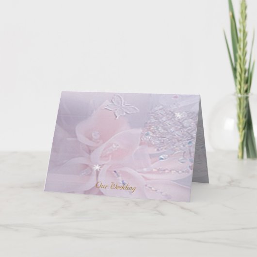 Diamant-Hochzeits-Einladungs-Karte Einladung (Vorderseite)