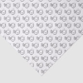 Diamant-Hochzeits-Ring-Set-Muster-Entwurf Seidenpapier (Ausschnitt)