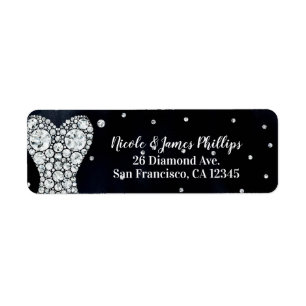 Diamant Hochzeitskleid Modern Blau Brautparty