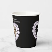 Diamant Hochzeitstag 60. Foto schwarz Pappbecher (Links)