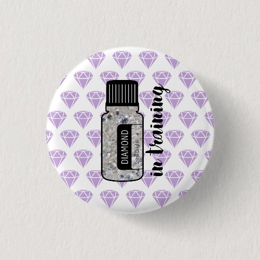Diamant im Trainingsknopf Button (Vorderseite)