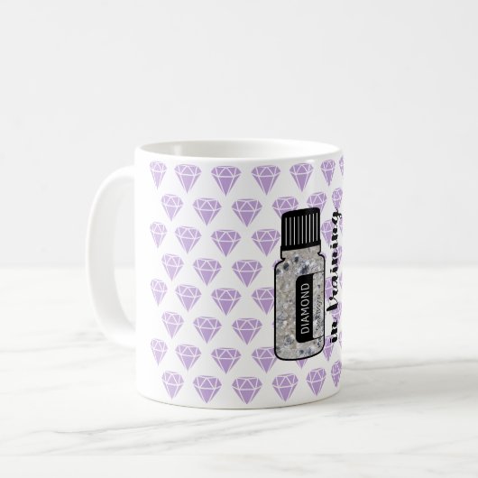 Diamant in der Trainings-Tasse Kaffeetasse (Vorderseite Links)