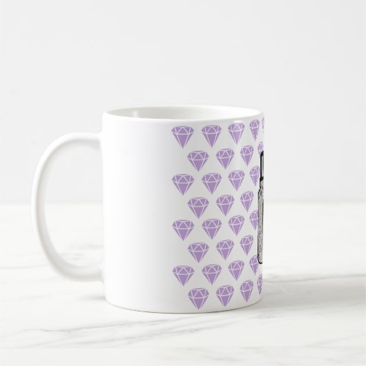 Diamant in der Trainings-Tasse Kaffeetasse (Links)