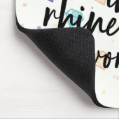 Diamant in einer diamante de imitación-Welt Mousepad (Ecke)