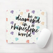 Diamant in einer diamante de imitación-Welt Mousepad (Mit Mouse)