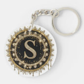 Diamant Initial S Juwel Schmuck Schlüsselanhänger (Rückseite)