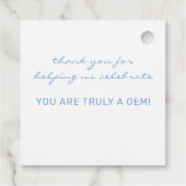 Diamant-Jahrestag Geschenkanhänger (Rückseite)