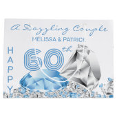 Diamant-Jahrestag Große Geschenktüte (Rückseite)