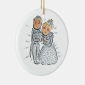 Diamant-Jahrestag Keramik Ornament (Rechts)