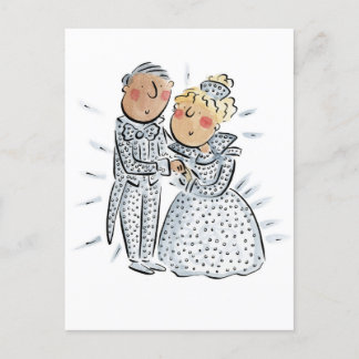 Diamant-Jahrestag Postkarte