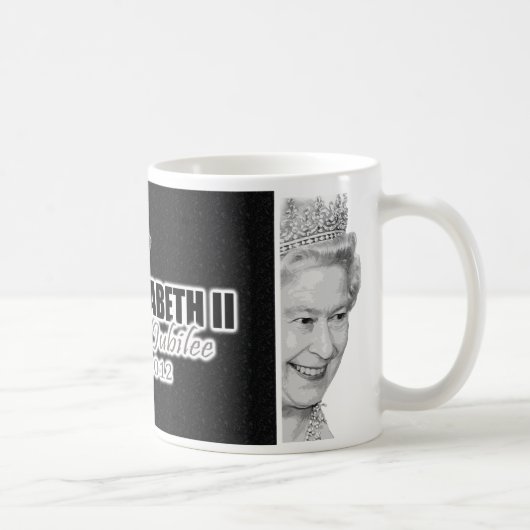 Diamant-Jubiläum-Andenken-Tasse Kaffeetasse (Rechts)