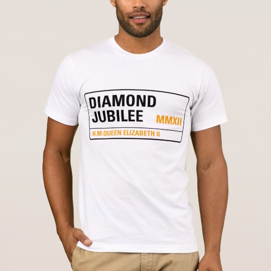 Diamant-Jubiläum-GedenkT - Shirt [Streetsign] (Vorderseite)
