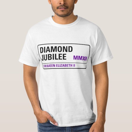 Diamant-Jubiläum-GedenkT - Shirt [Streetsign] (Vorderseite)
