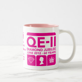 Diamant-Jubiläum-GedenkTasse Zweifarbige Tasse