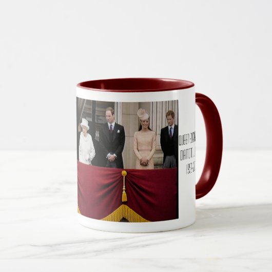 Diamant-JubiläumgedenkTasse der Königin-Elizabeth Tasse (VorderseiteRechts)
