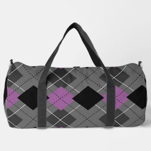 Diamant-Kariert Duffle Bag