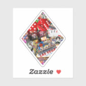 Diamant Kartenform - Gamblers Deluxe Aufkleber (Blatt)