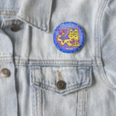 Diamant-Katzen-Anstecknadel Button (Beispiel)