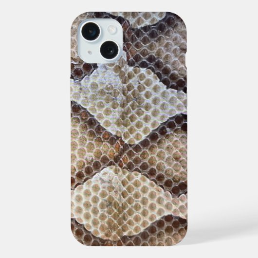 Diamant-Klapperschlange iPhone Hülle (Rückseite)