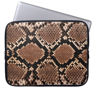 Diamant-Klapperschlange-Schlangenhaut Laptopschutzhülle