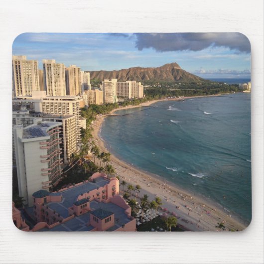 Diamant-Kopf, Waikiki Strand, Hawaii Mousepad (Vorne)