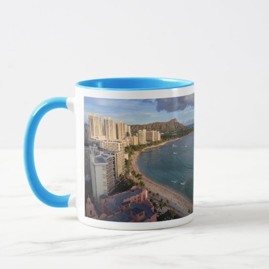 Diamant-Kopf, Waikiki Strand, Hawaii Tasse (Links)