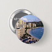 Diamant-Kopf - Waikiki Strand, Oahu Button (Vorne & Hinten)