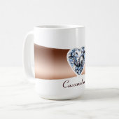 Diamant-kupferne personalisierte Tasse (Vorderseite Links)