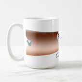 Diamant-kupferne personalisierte Tasse (Links)