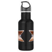 Diamant - kupfernes personalisiertes edelstahlflasche (Rückseite)