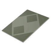 Diamant Layered Moss Green Geometpad Editor Notizblock (angewinkelt)