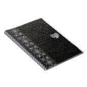 Diamant, Lederstil aus Fake, Luxus Notizblock (Rechte Seite)