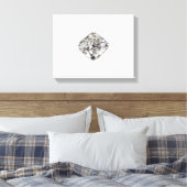 Diamant Leinwanddruck (Insitu (Schlafzimmer))