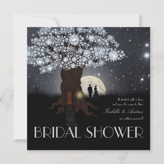 Diamant-Liebe Einladung (Vorderseite)