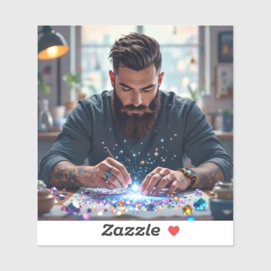 Diamant liebt alle aufkleber (Blatt)