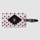 Diamant Lila rosa mit Spinnen Gepäckanhänger (Vorderseite (Horizontal))