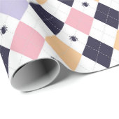 Diamant Lila rosa mit Spinnen Geschenkpapier (Rolleneckpunkt)