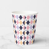 Diamant Lila rosa mit Spinnen Pappbecher (Rechts)