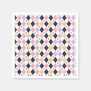 Diamant Lila rosa mit Spinnen Serviette