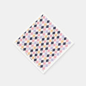 Diamant Lila rosa mit Spinnen Serviette (Ecke)