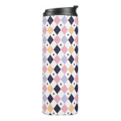 Diamant Lila rosa mit Spinnen Thermosbecher (Nach links gedreht)