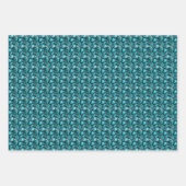 Diamant, Lila und Aquamarin Geschenkpapier Set (Vorderseite)