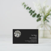 Diamant-Logo-Schablone Visitenkarte (Stehend Vorderseite)