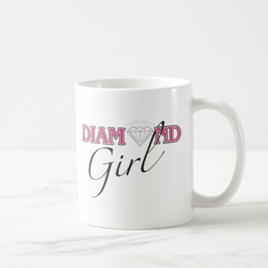 Diamant-Mädchen-Tasse Kaffeetasse (Rechts)